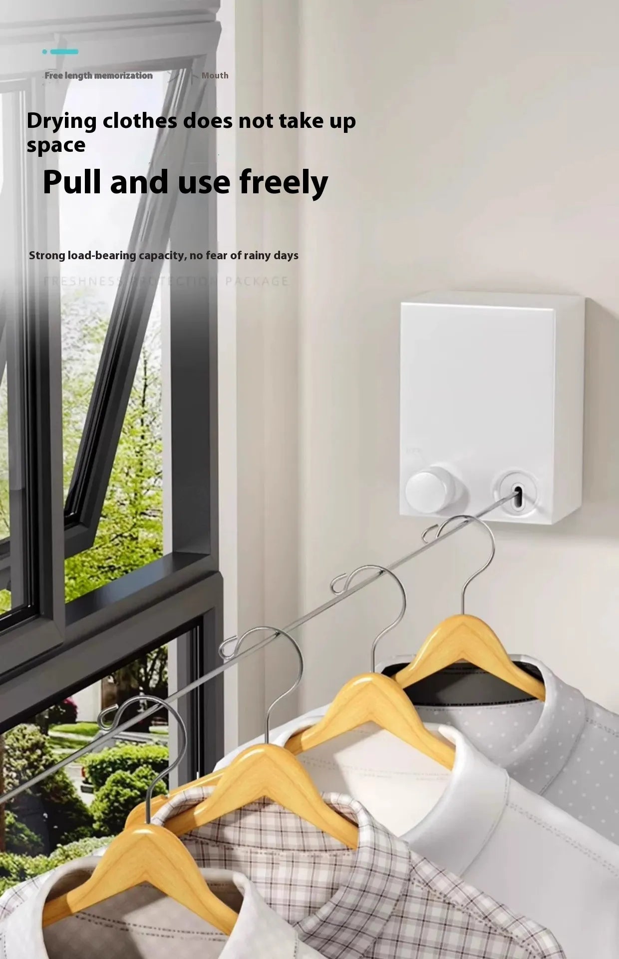 Wall-Mounted Clothesline