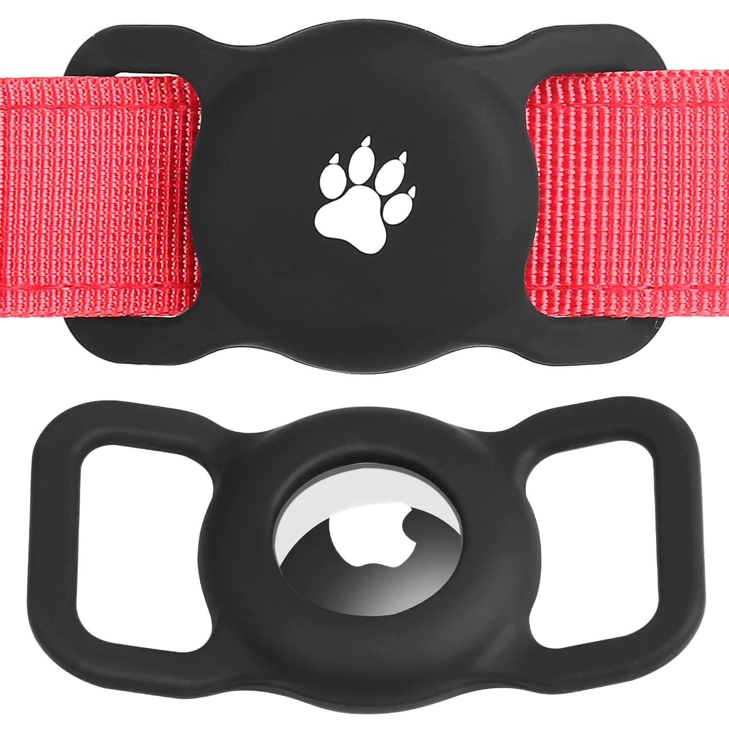 Airtag Dog Collar Holder2 Pack Silicone
