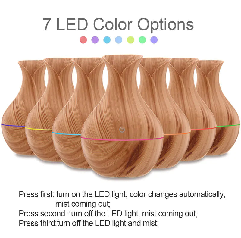 Wood Grain Humidifier Aromatherapy Air Freshener