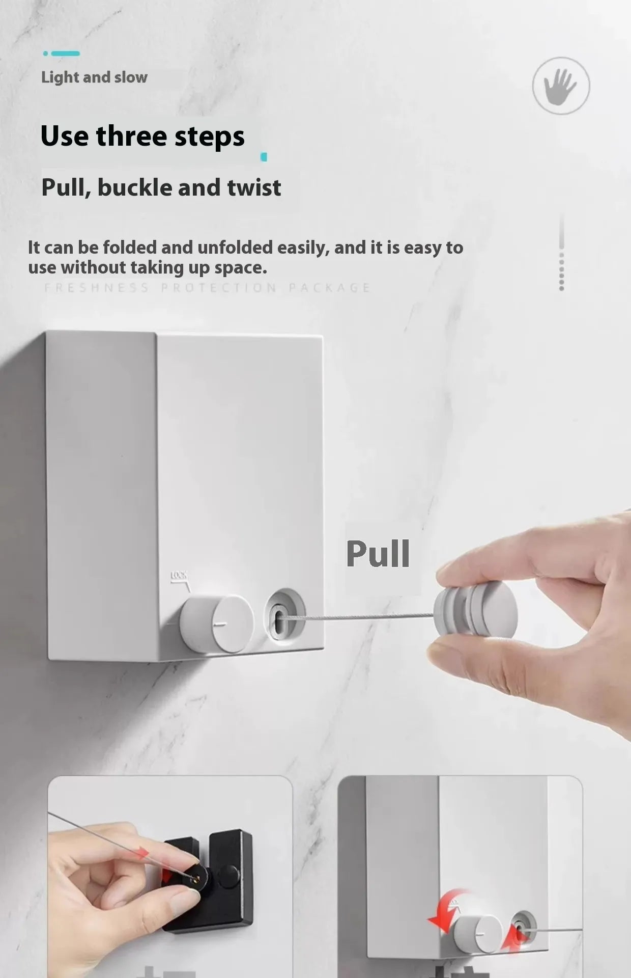 Wall-Mounted Clothesline
