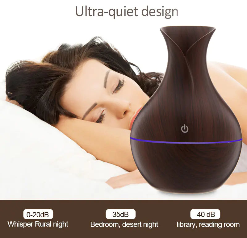 Wood Grain Humidifier Aromatherapy Air Freshener