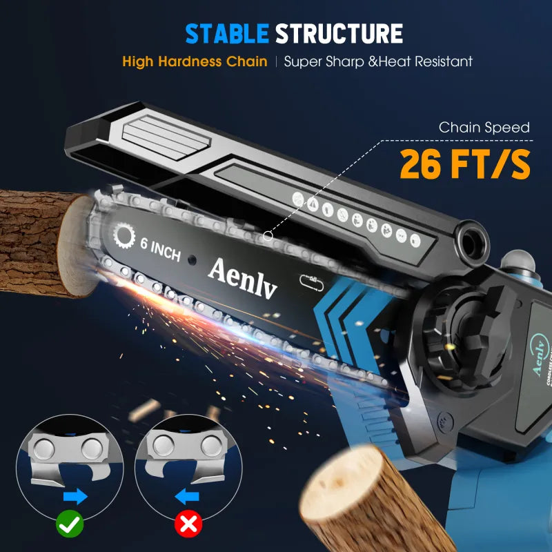 6-inch Mini Chainsaw