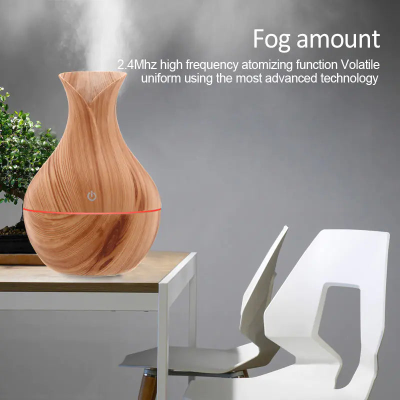 Wood Grain Humidifier Aromatherapy Air Freshener