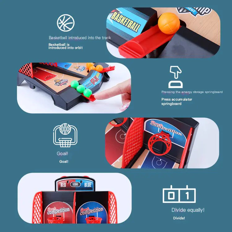 Desktop Double-player Basketball Game for Kids