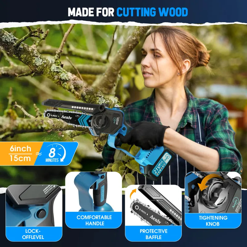 6-inch Mini Chainsaw