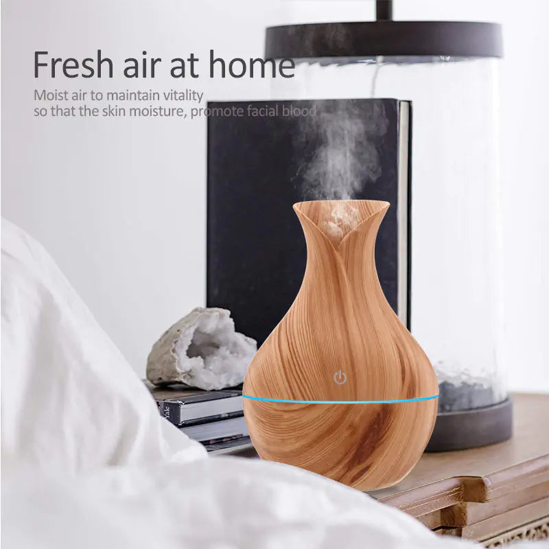 Wood Grain Humidifier Aromatherapy Air Freshener