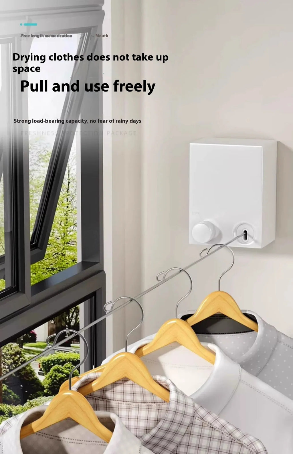 Wall-Mounted Clothesline