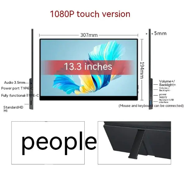 Touch/Normal Portable Monitor