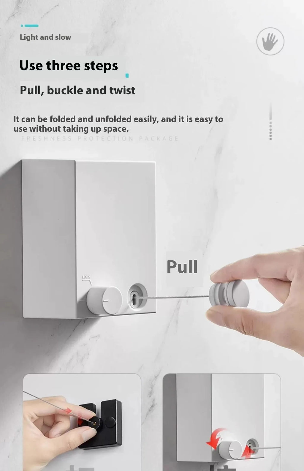 Wall-Mounted Clothesline