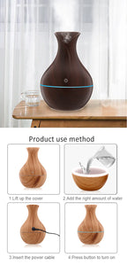 Wood Grain Humidifier Aromatherapy Air Freshener