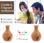 Wood Grain Humidifier Aromatherapy Air Freshener