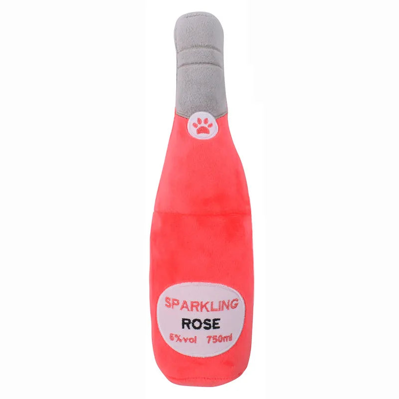 Pet Cats And Dogs Toys Plush Wine Bottle