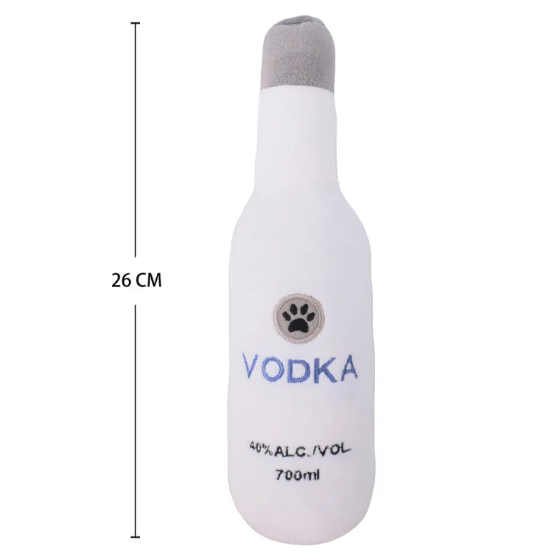 Pet Cats And Dogs Toys Plush Wine Bottle