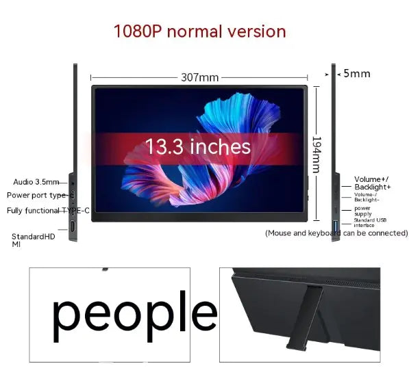 Touch/Normal Portable Monitor