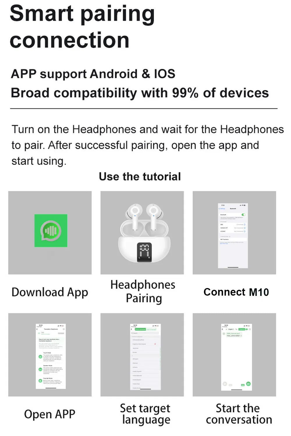 TWS M10 Headphones